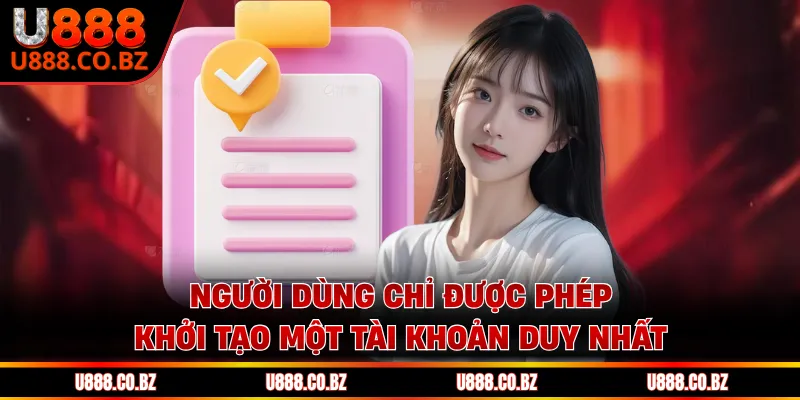 U888 Casino Cá Cược Hợp Pháp Uy Tín Và Bảo Mật Nhất 17 Người dùng chỉ được phép khởi tạo một tài khoản duy nhất